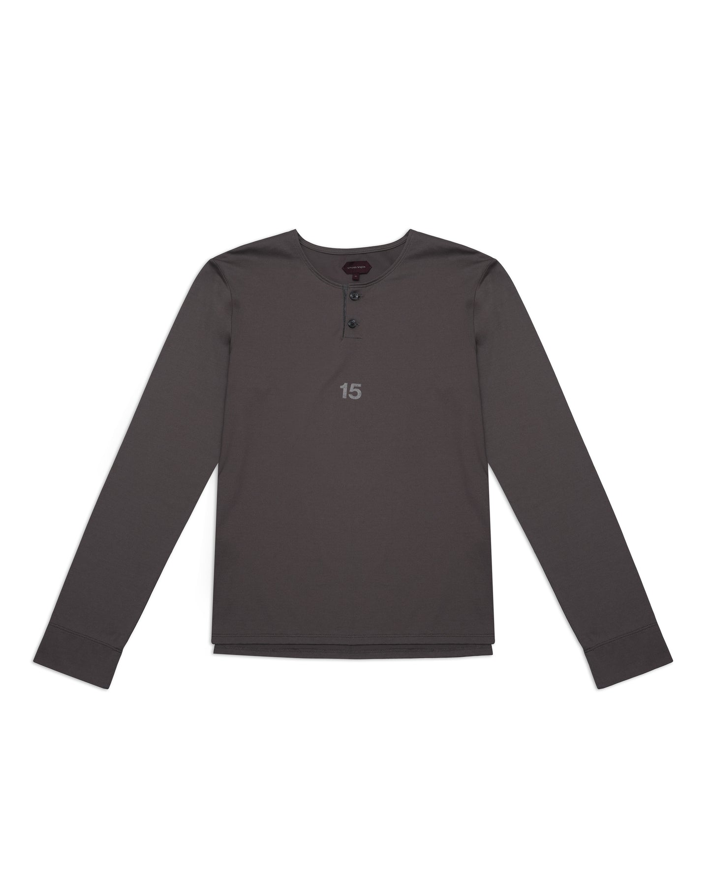 Printed Henley in Cotton Jersey