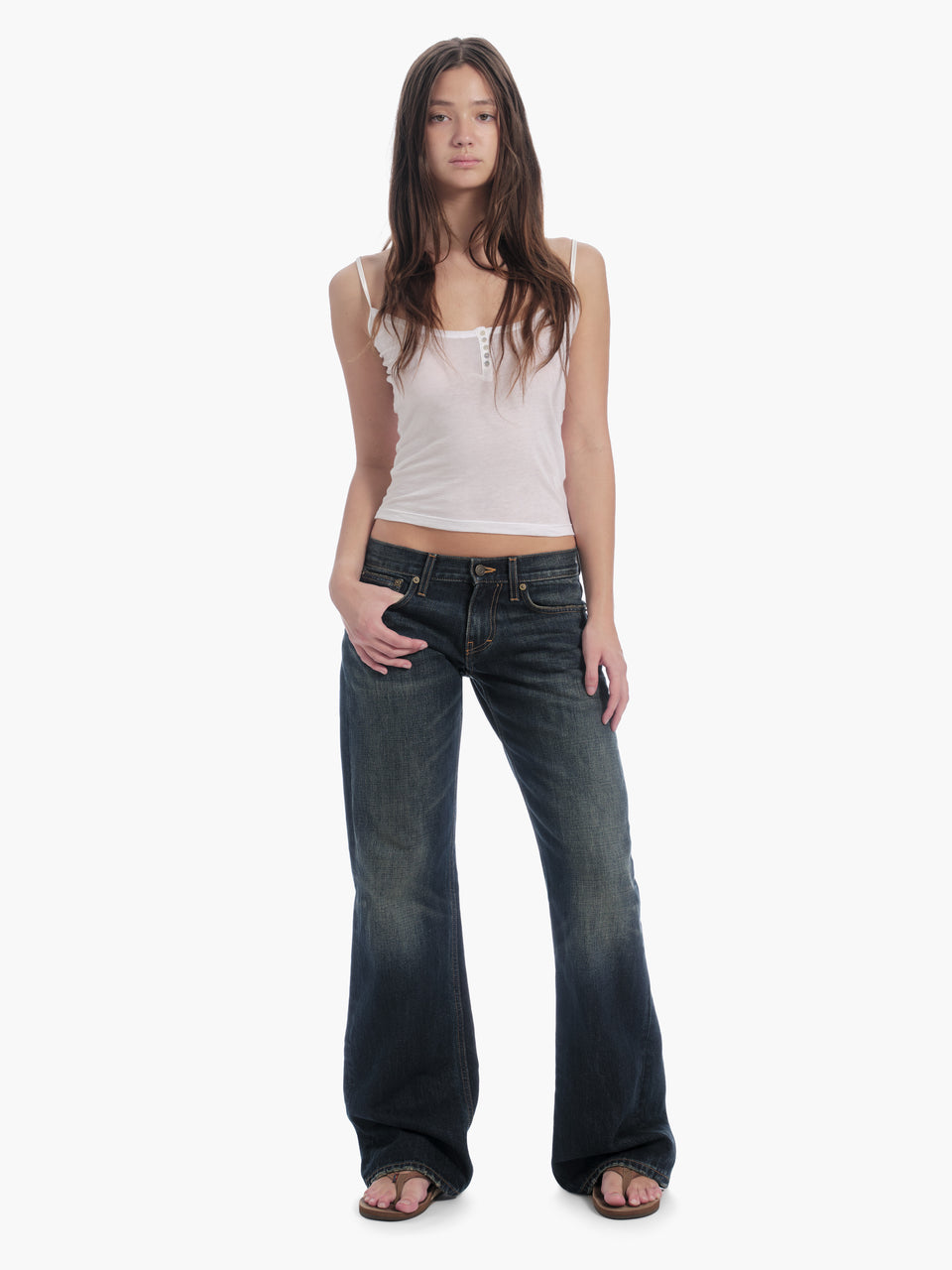 women's bootcut jean in dark wash