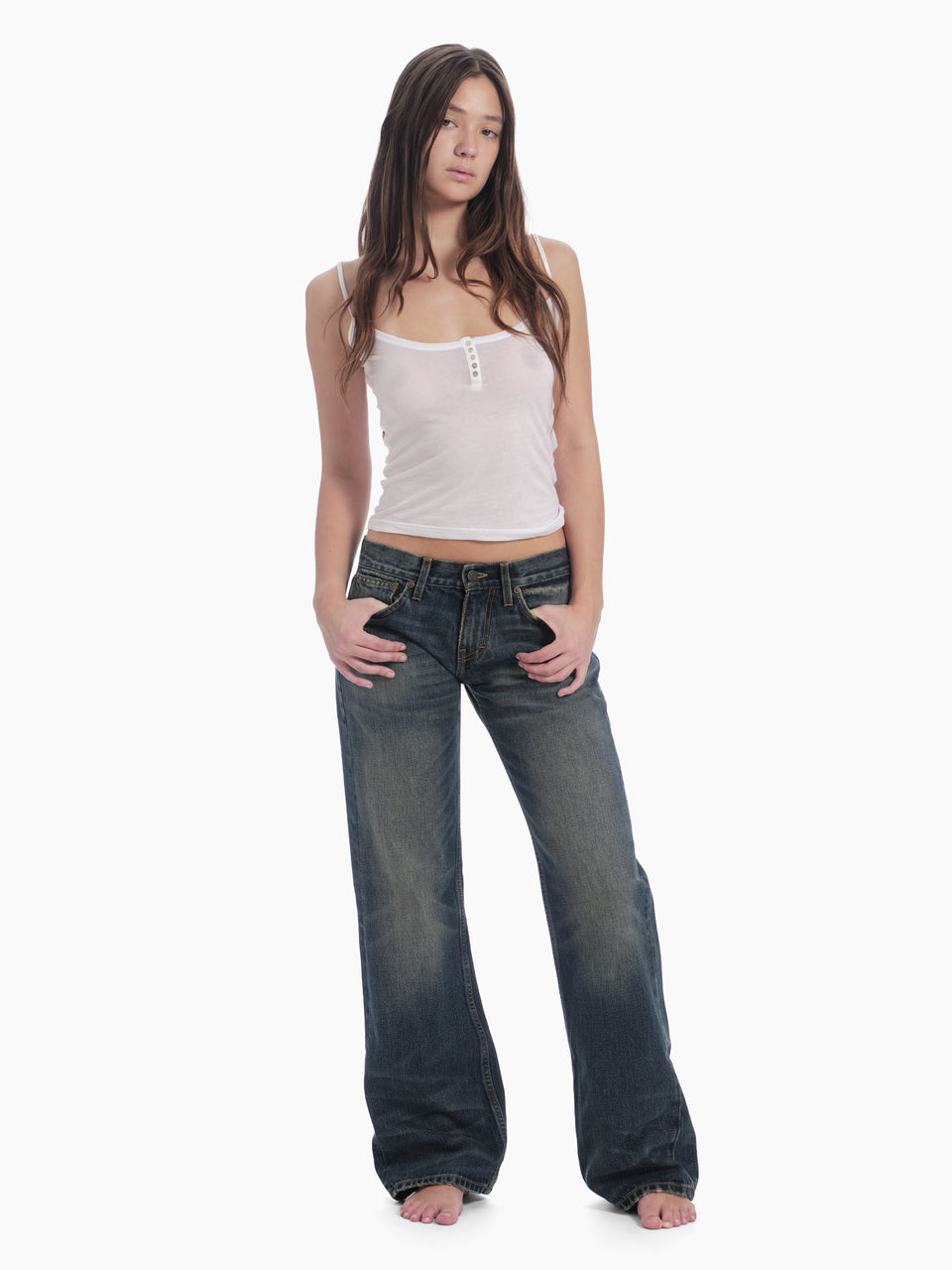 women's bootcut jean in washed indigo