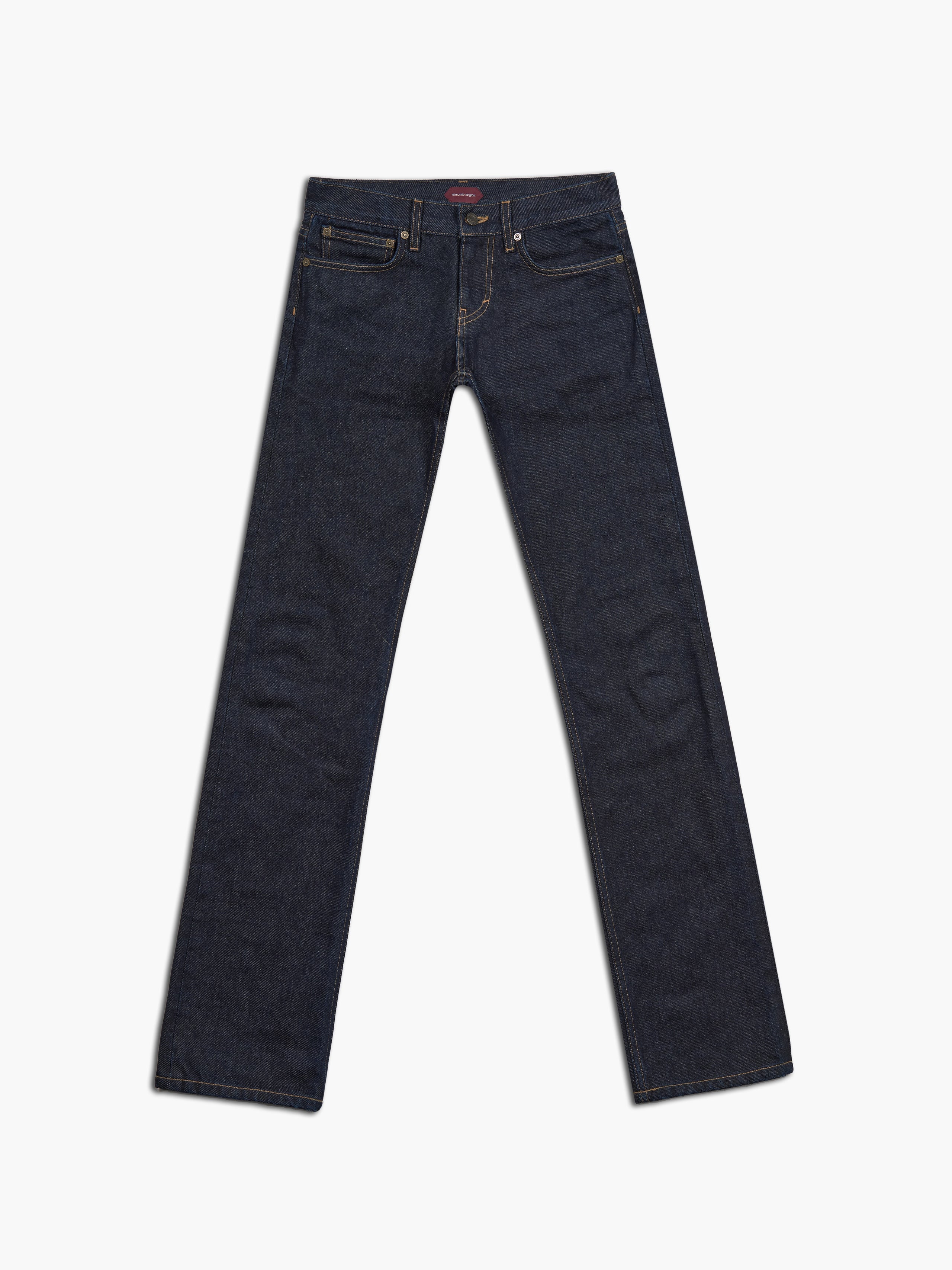 women's slim straight jean in indigo rinse, front view
