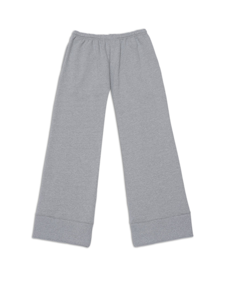 men's sweatpant in gray french terry, back view