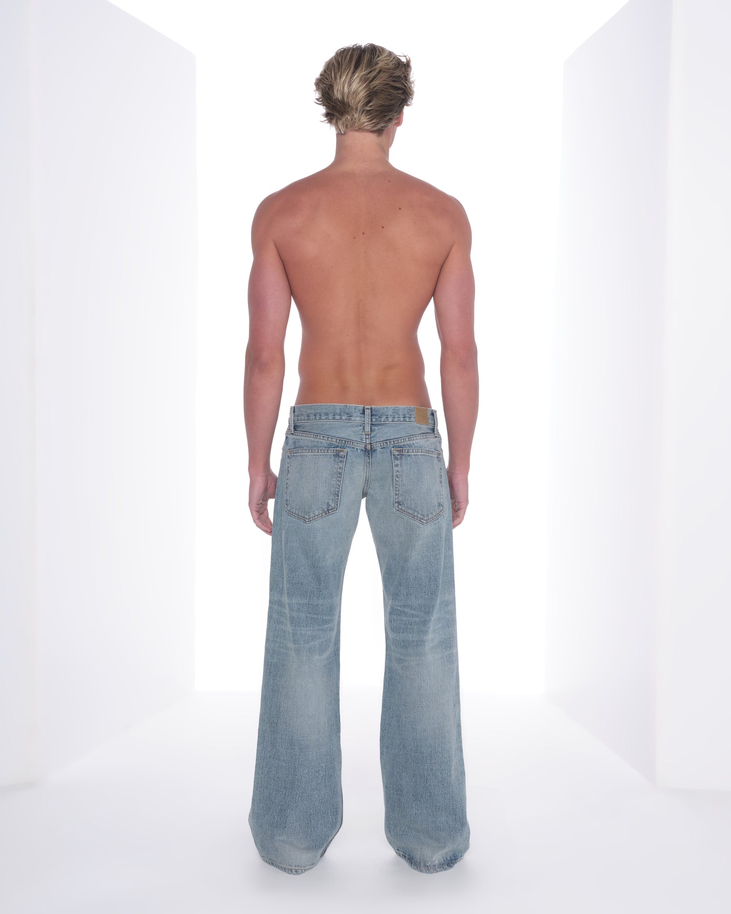 Light Faded Wash Bootcut Jean