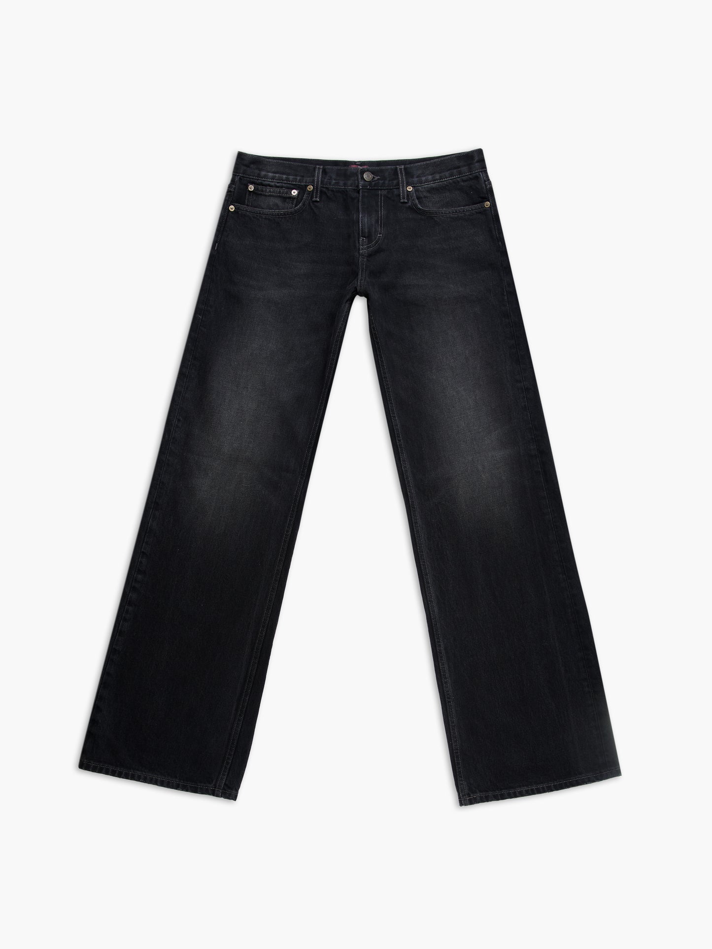 Men's bootcut jean in washed black