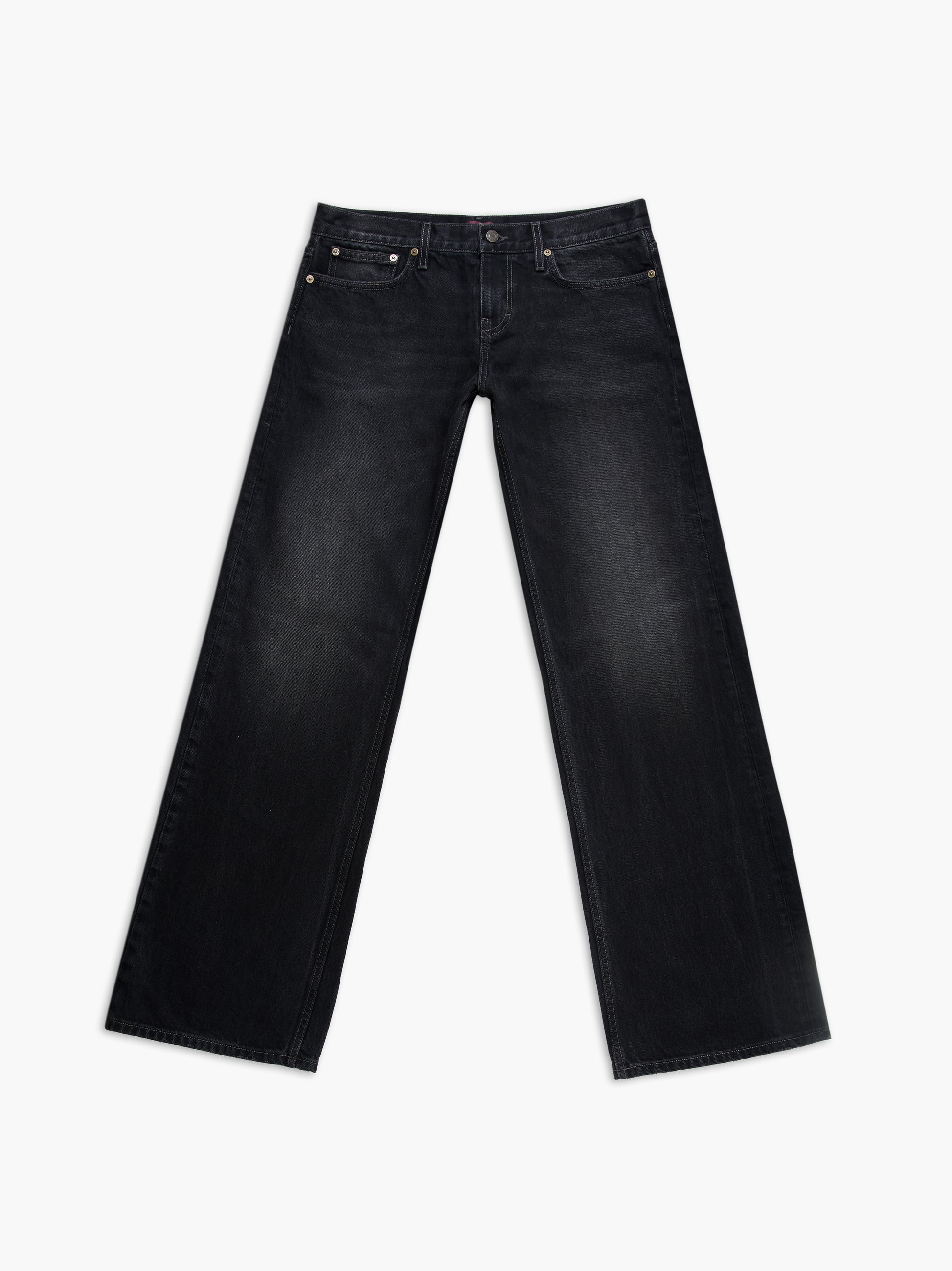 Men's bootcut jean in washed black