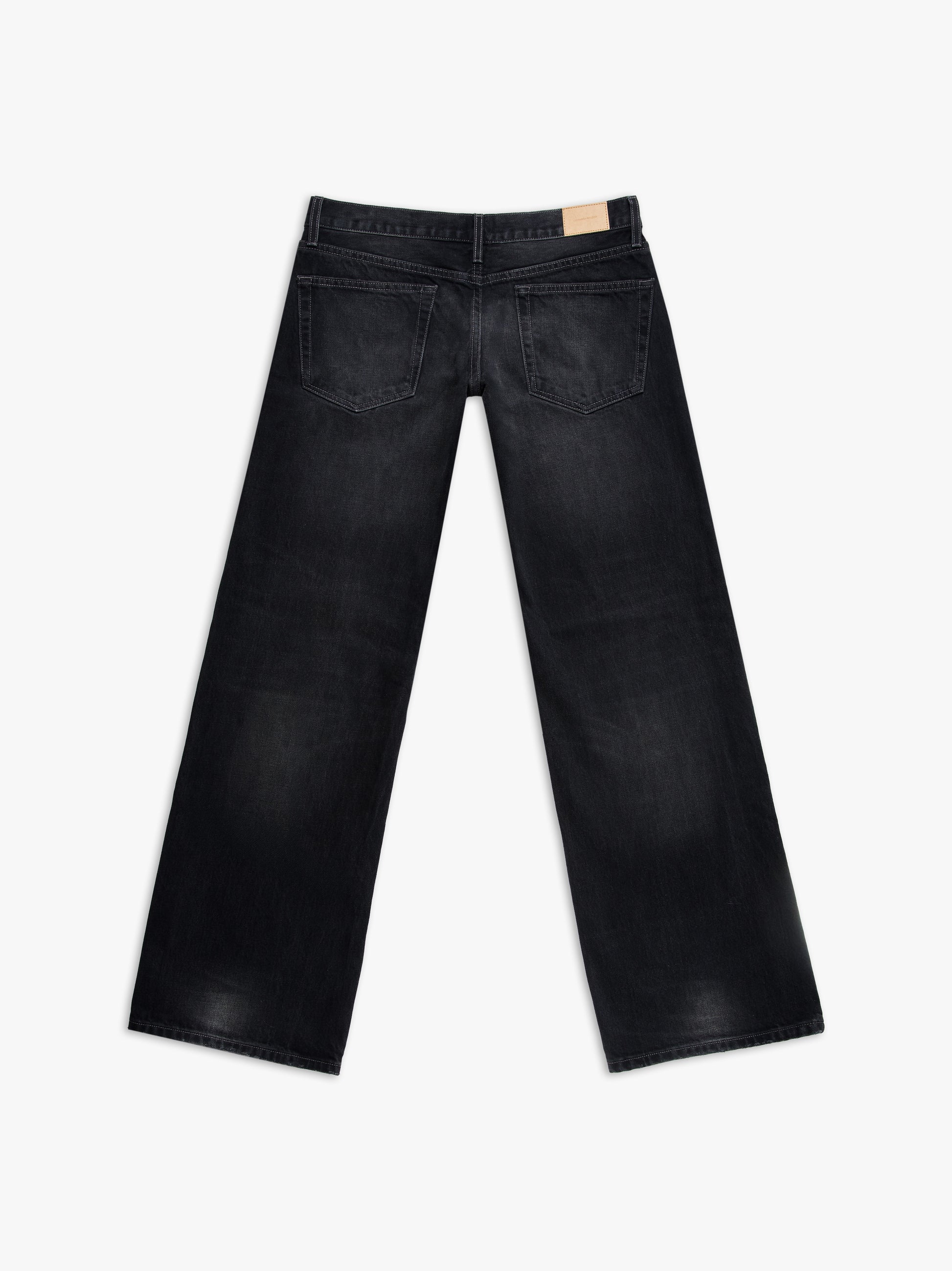 Men's bootcut jean in washed black