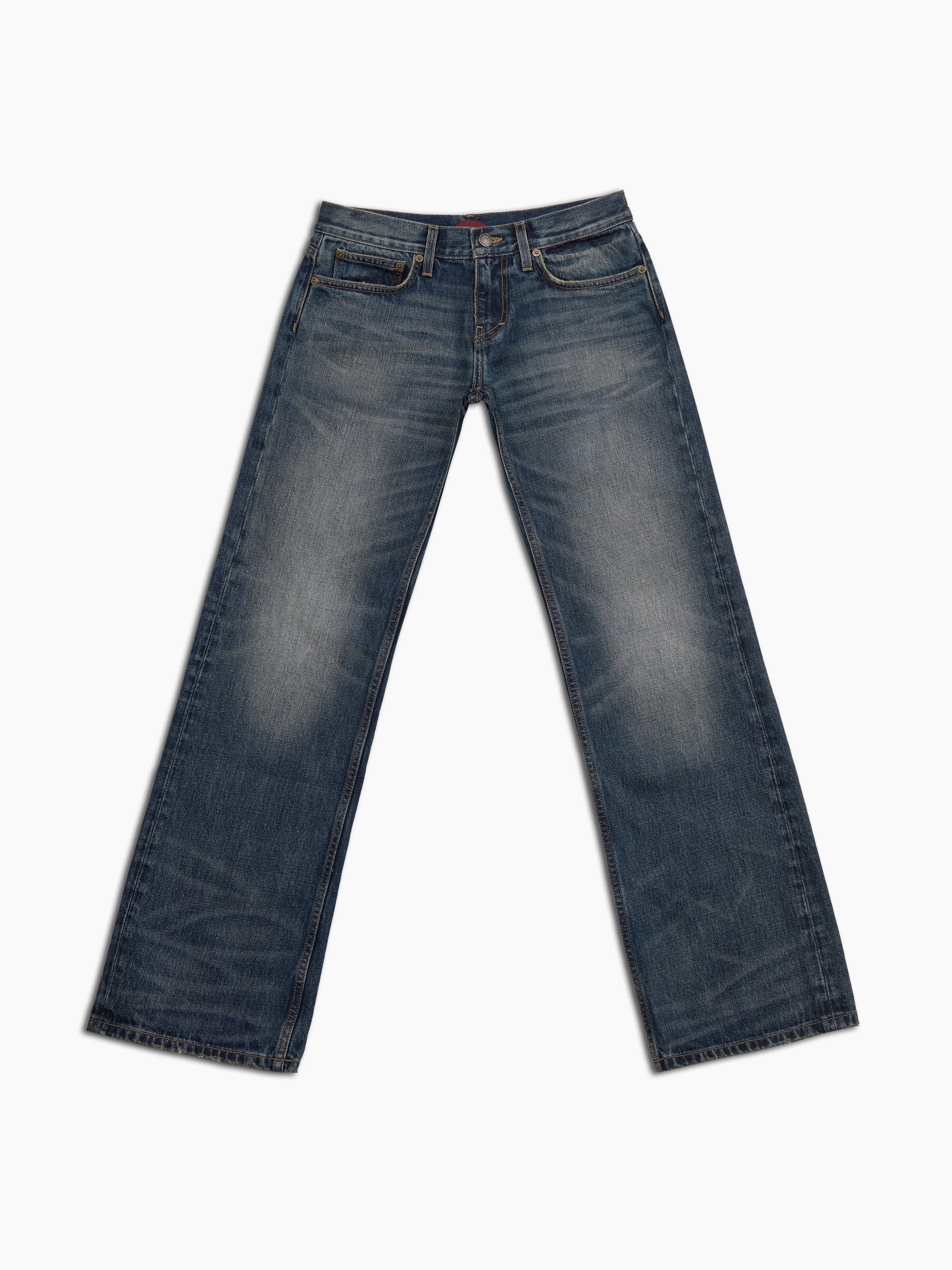 Women's bootcut jean in washed indigo