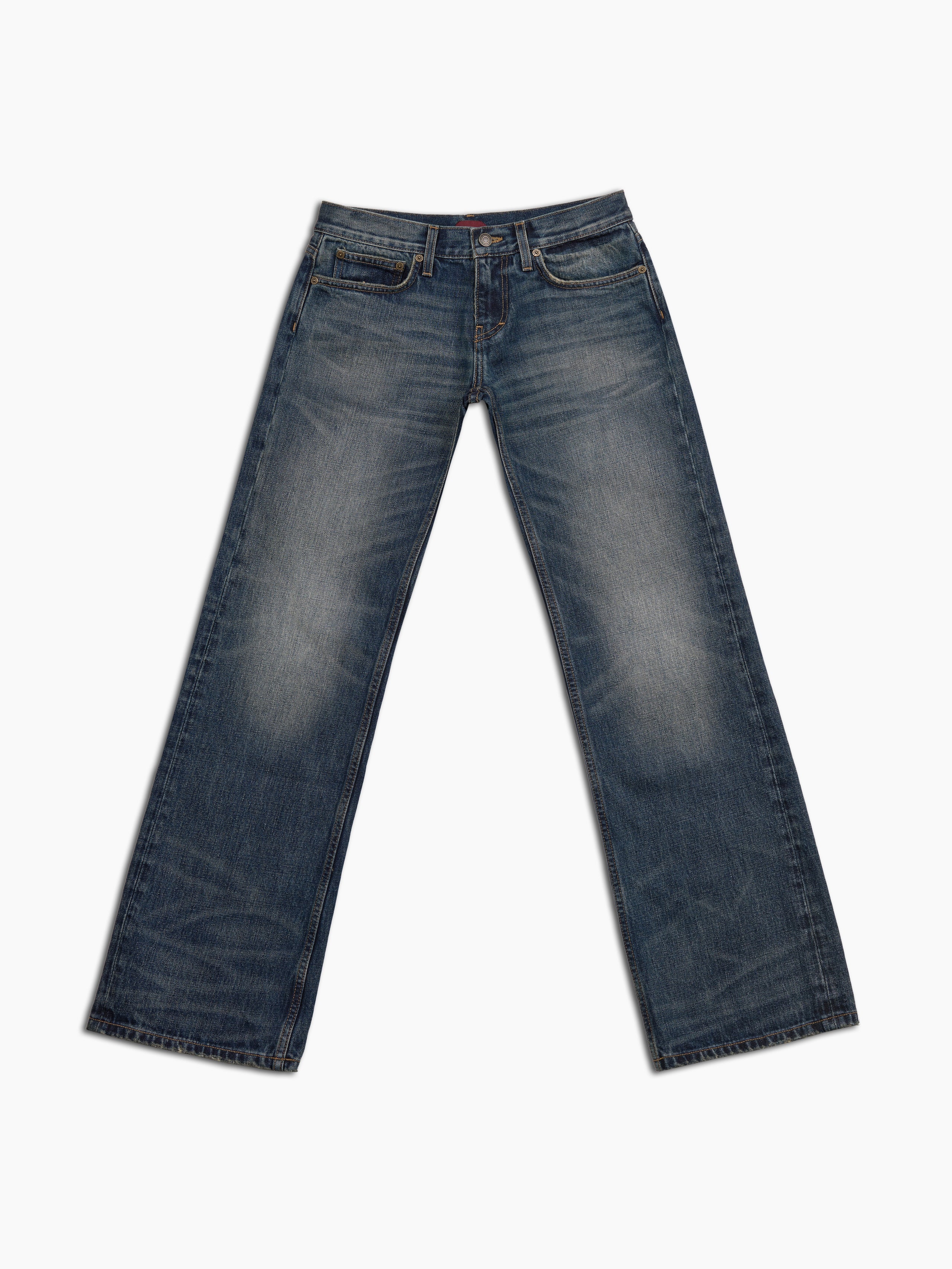 women's bootcut jean in washed indigo