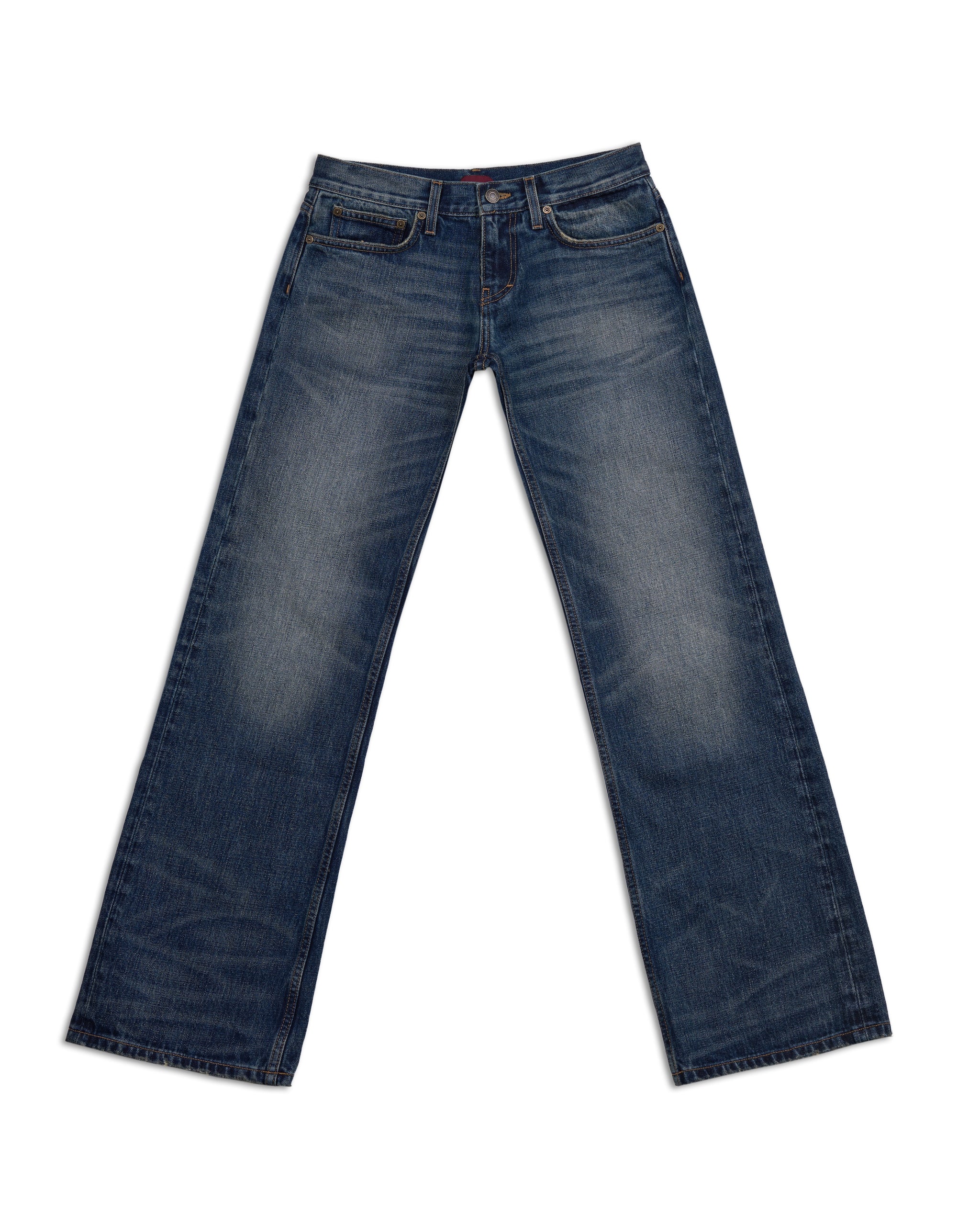 Washed Indigo Bootcut Jean / 0004