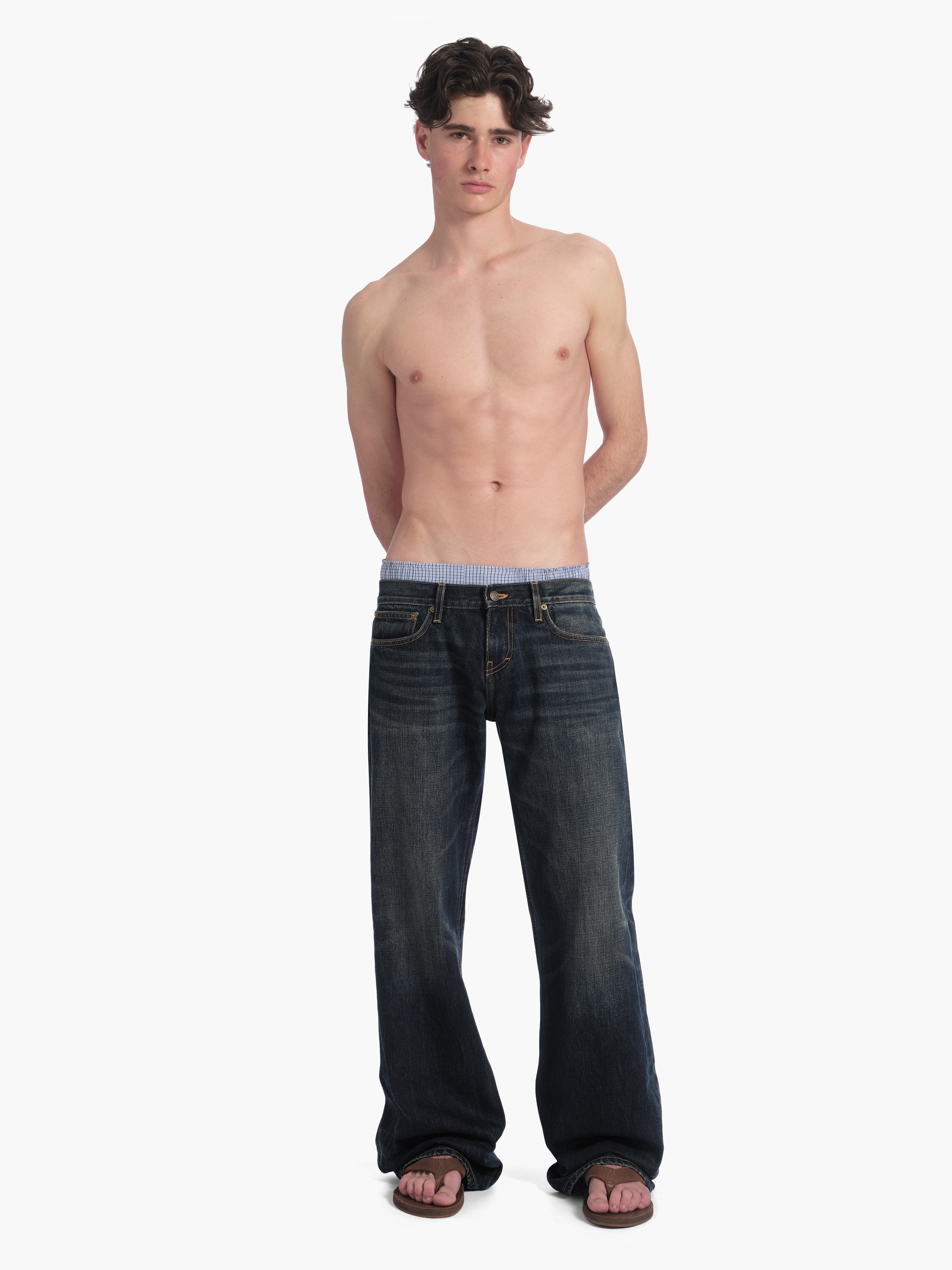 men's bootcut jean in dark wash