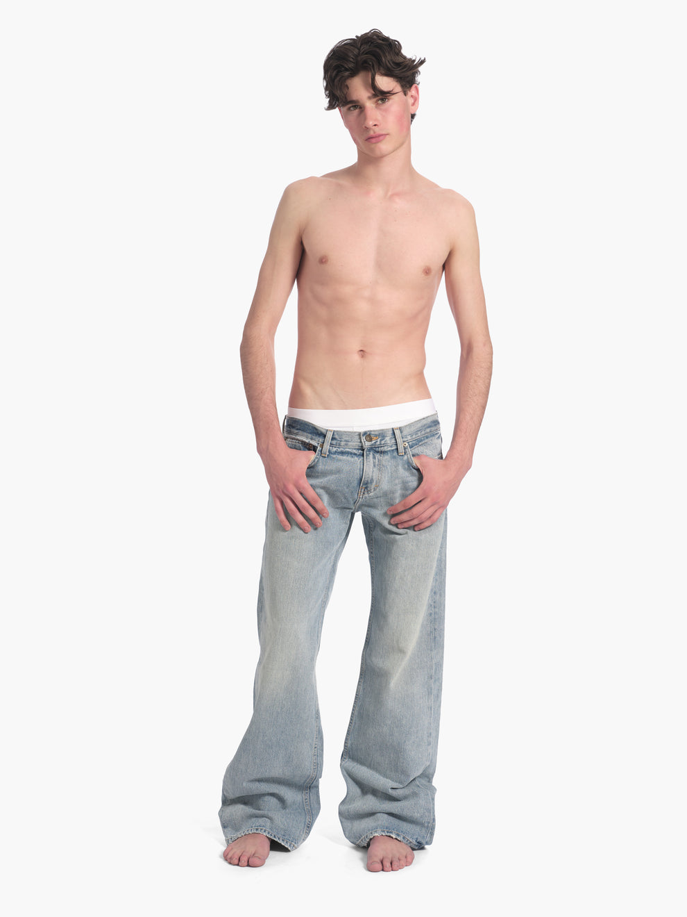 men's bootcut jean in light wash