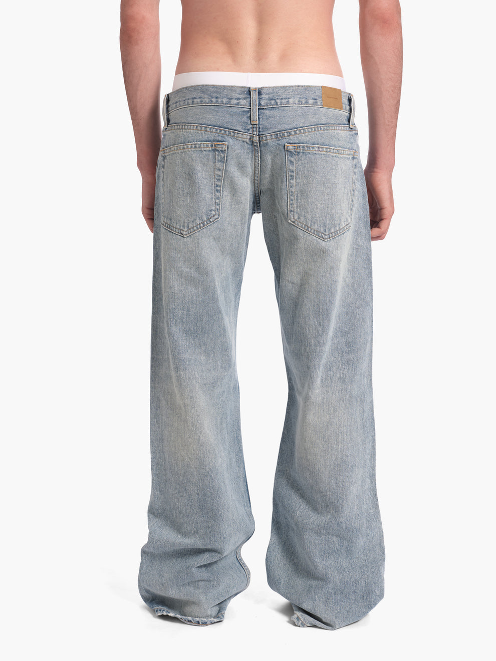 men's bootcut jean in light wash
