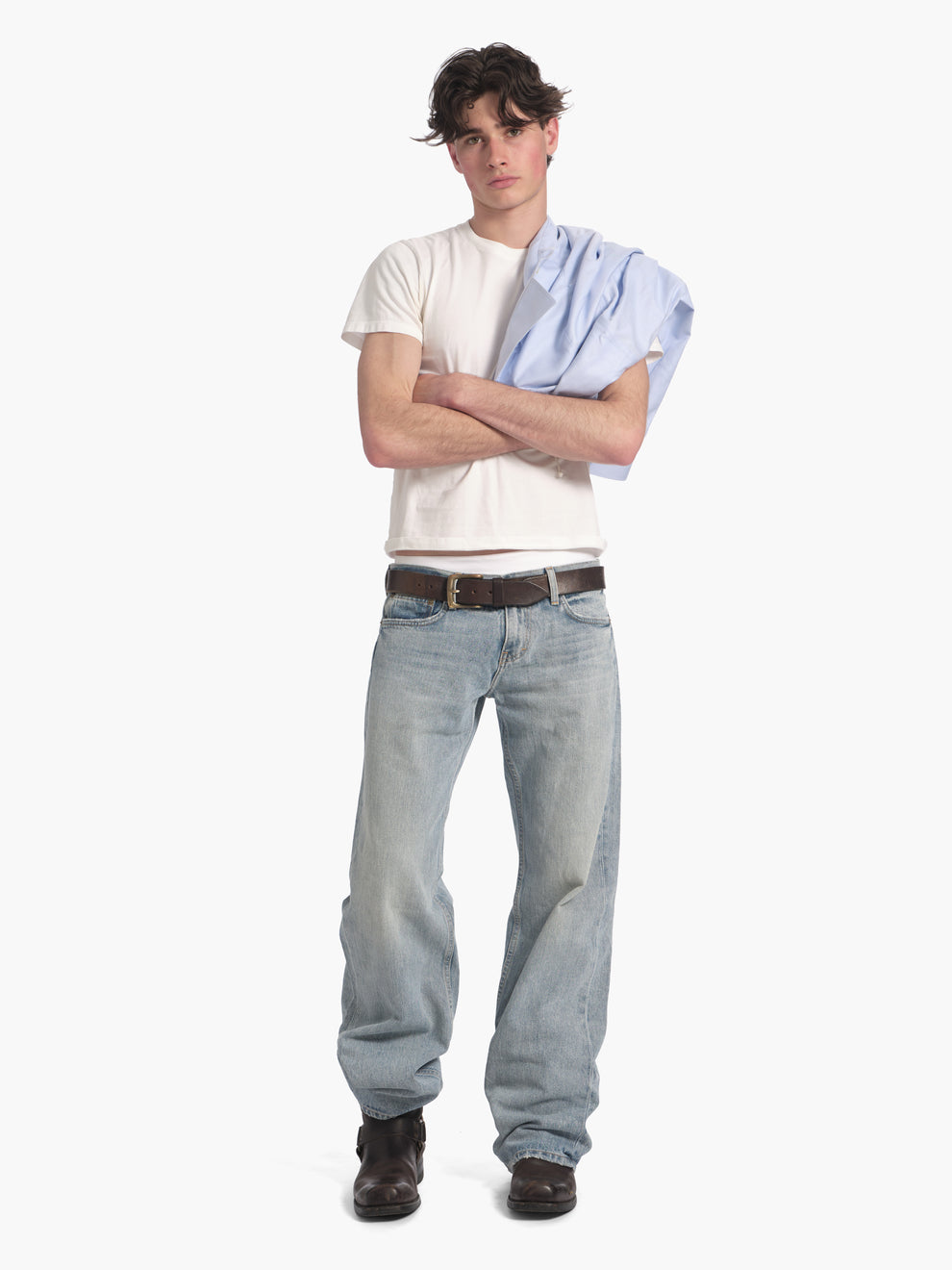men's bootcut jean in light wash