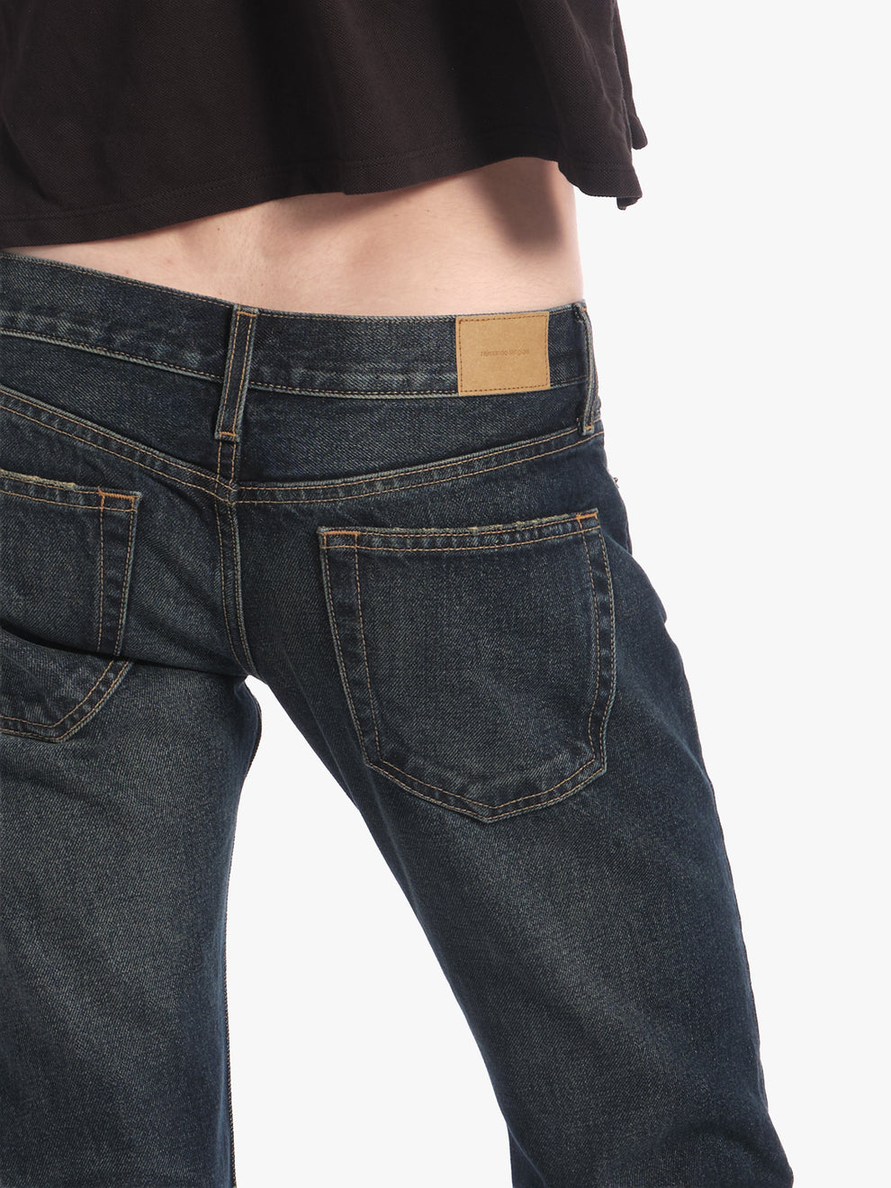 men's slim straight jean in washed indigo