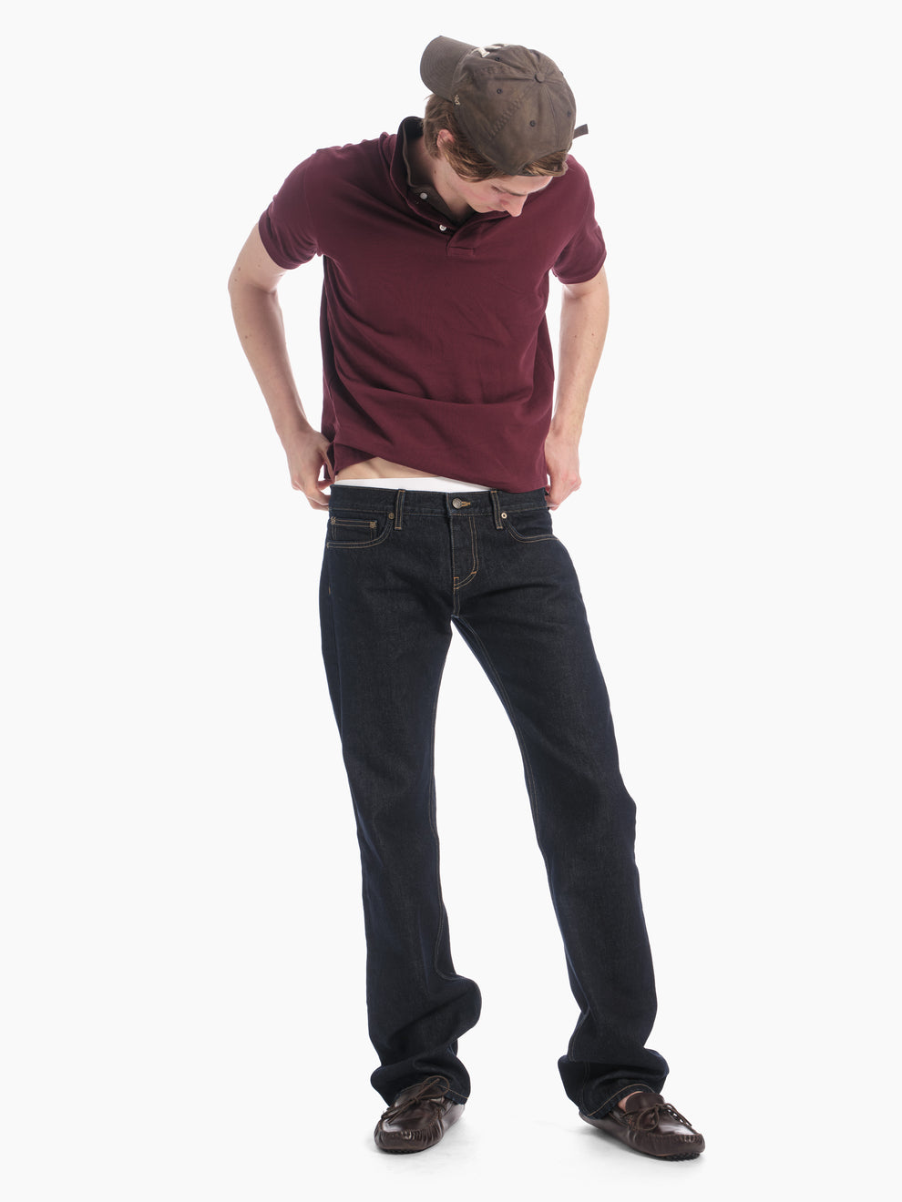 men's slim straight jean in indigo rinse