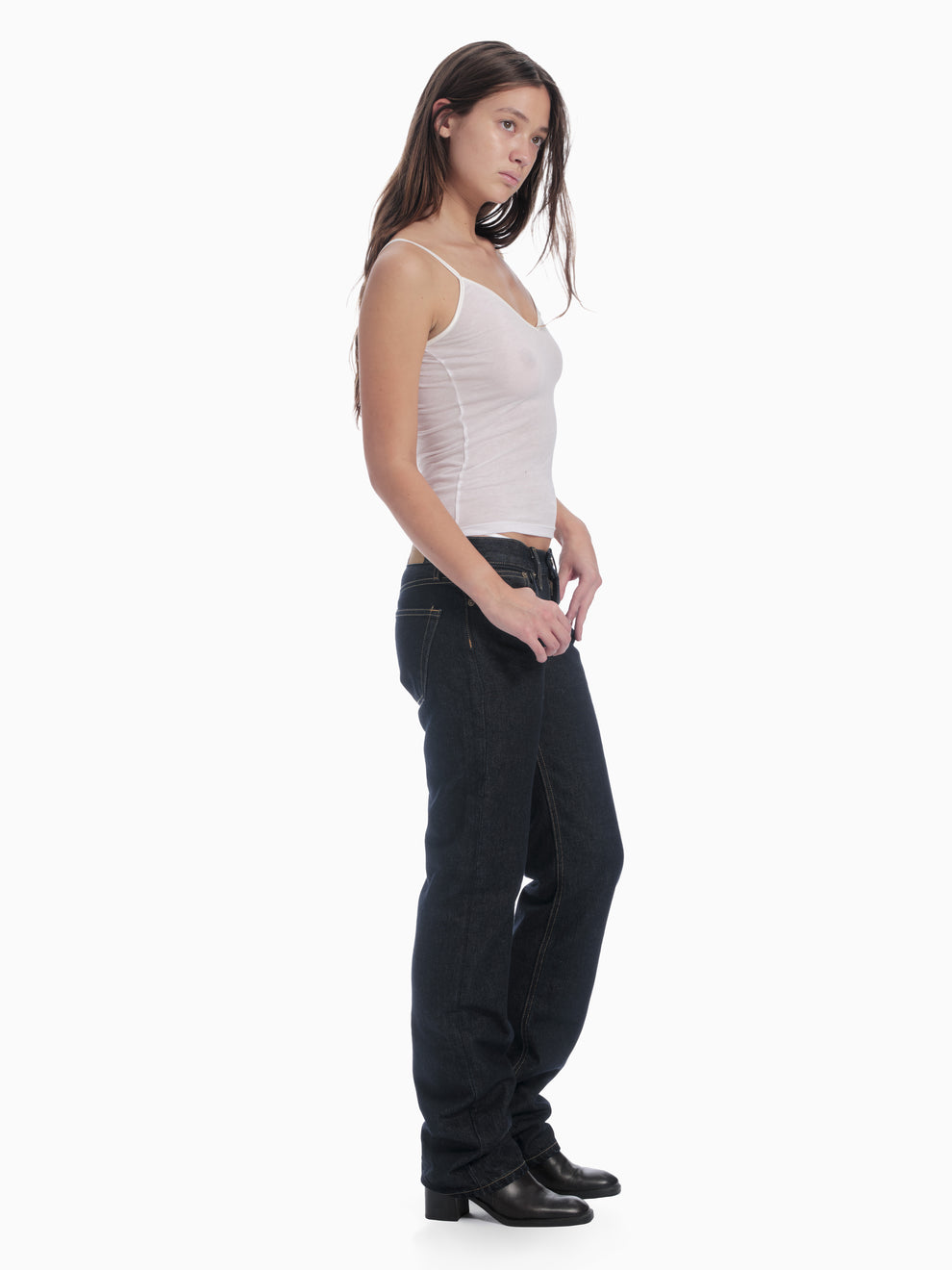 women's slim straight jean in indigo rinse