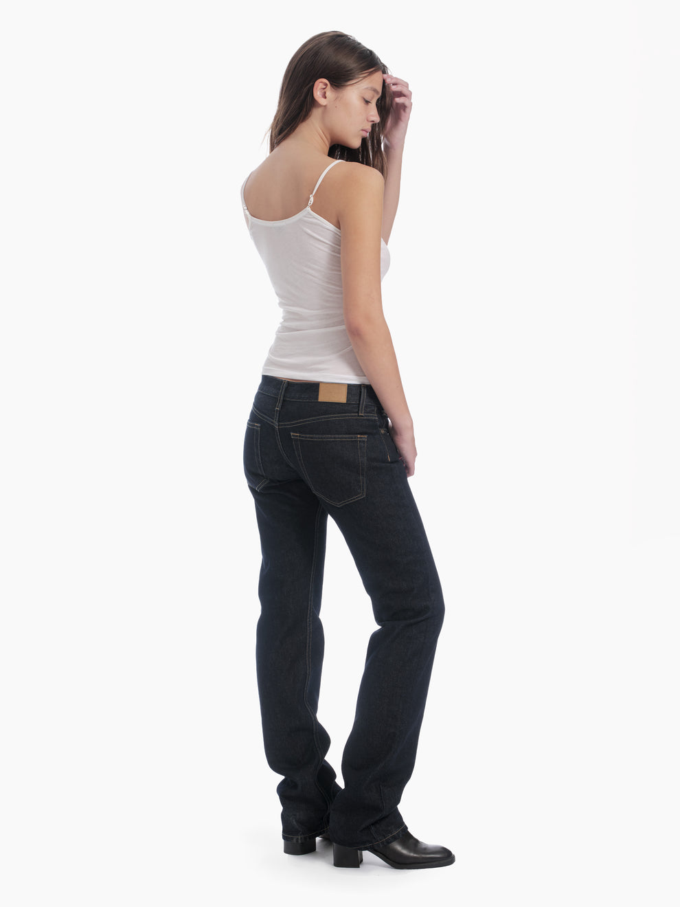 women's slim straight jean in indigo rinse