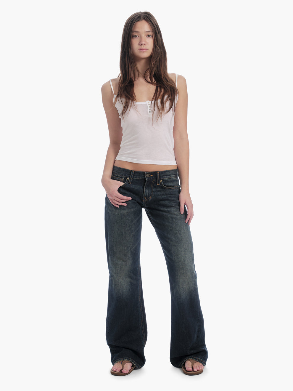 women's bootcut jean in dark wash