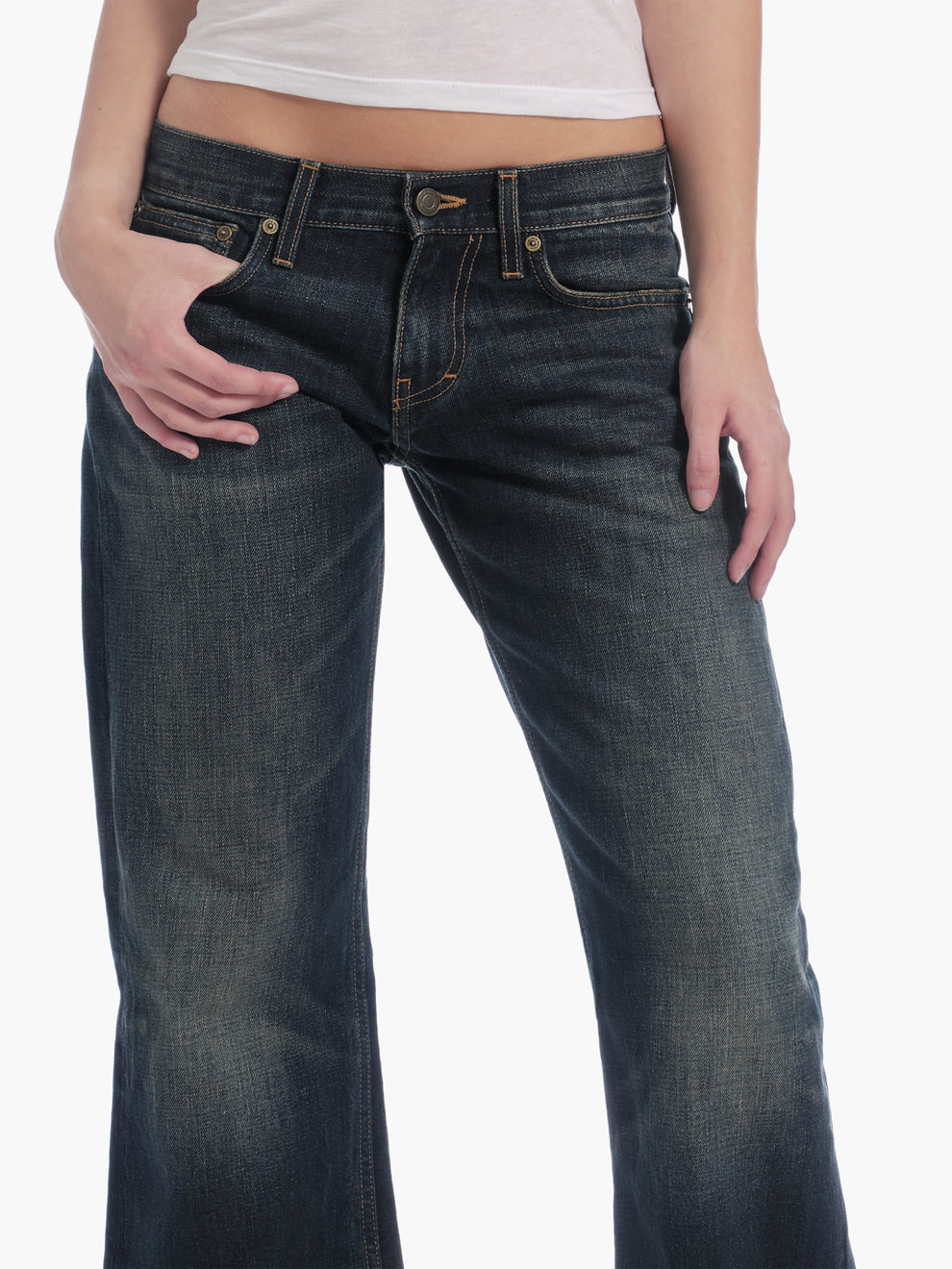 women's bootcut jean in dark wash