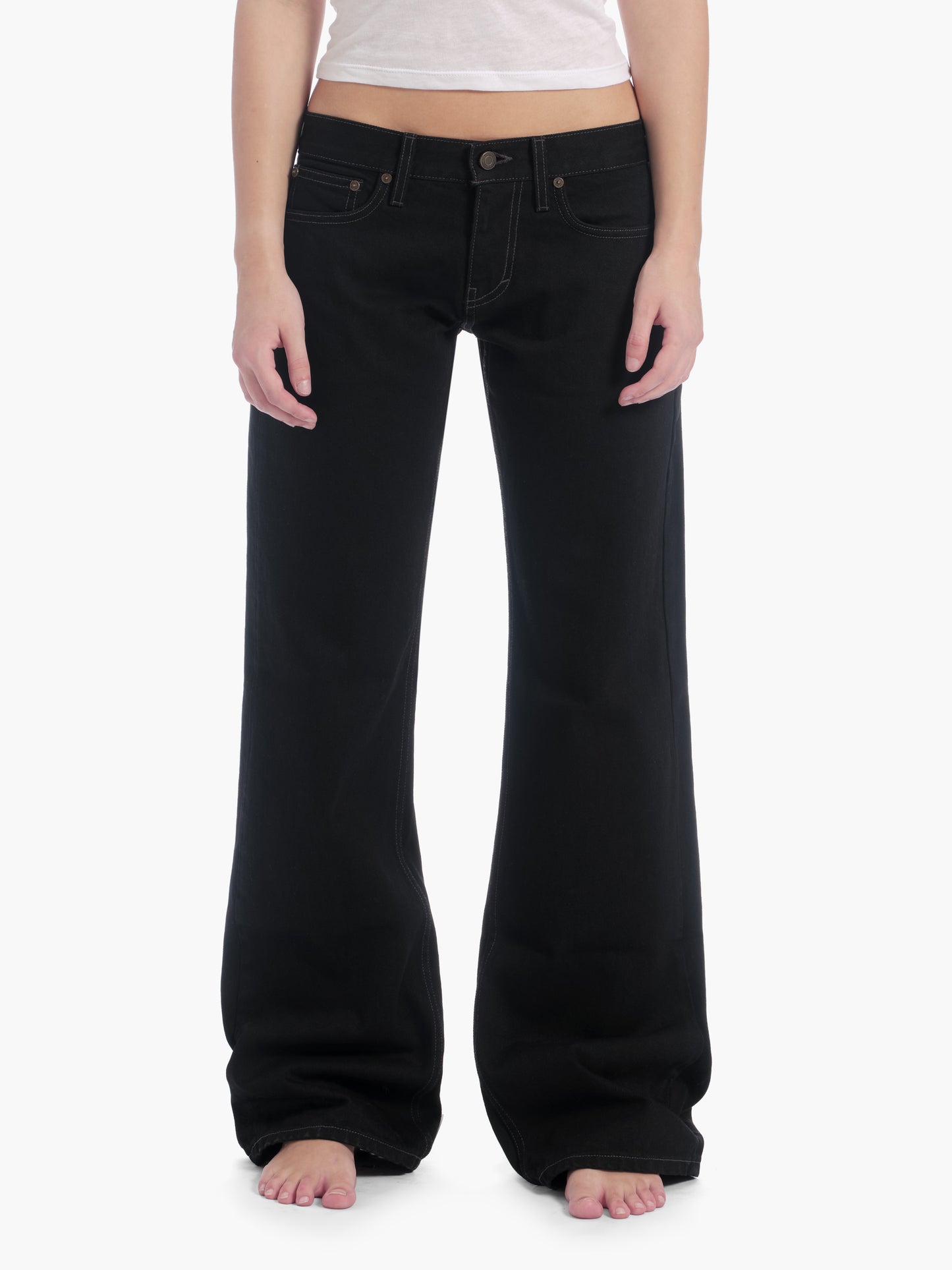 Women's bootcut jean in black rinse