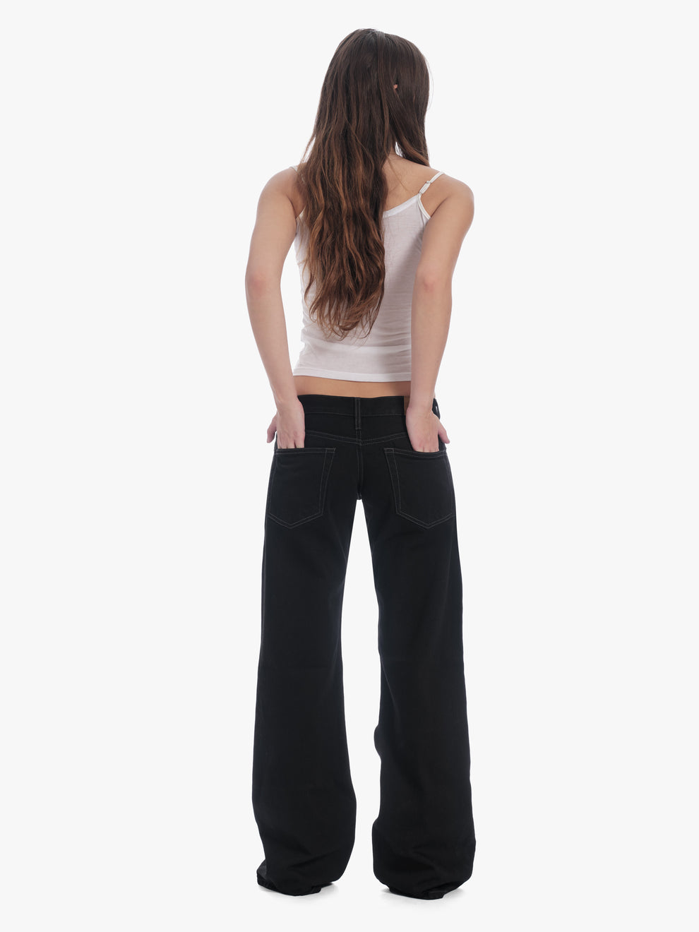 women's bootcut jean in black rinse