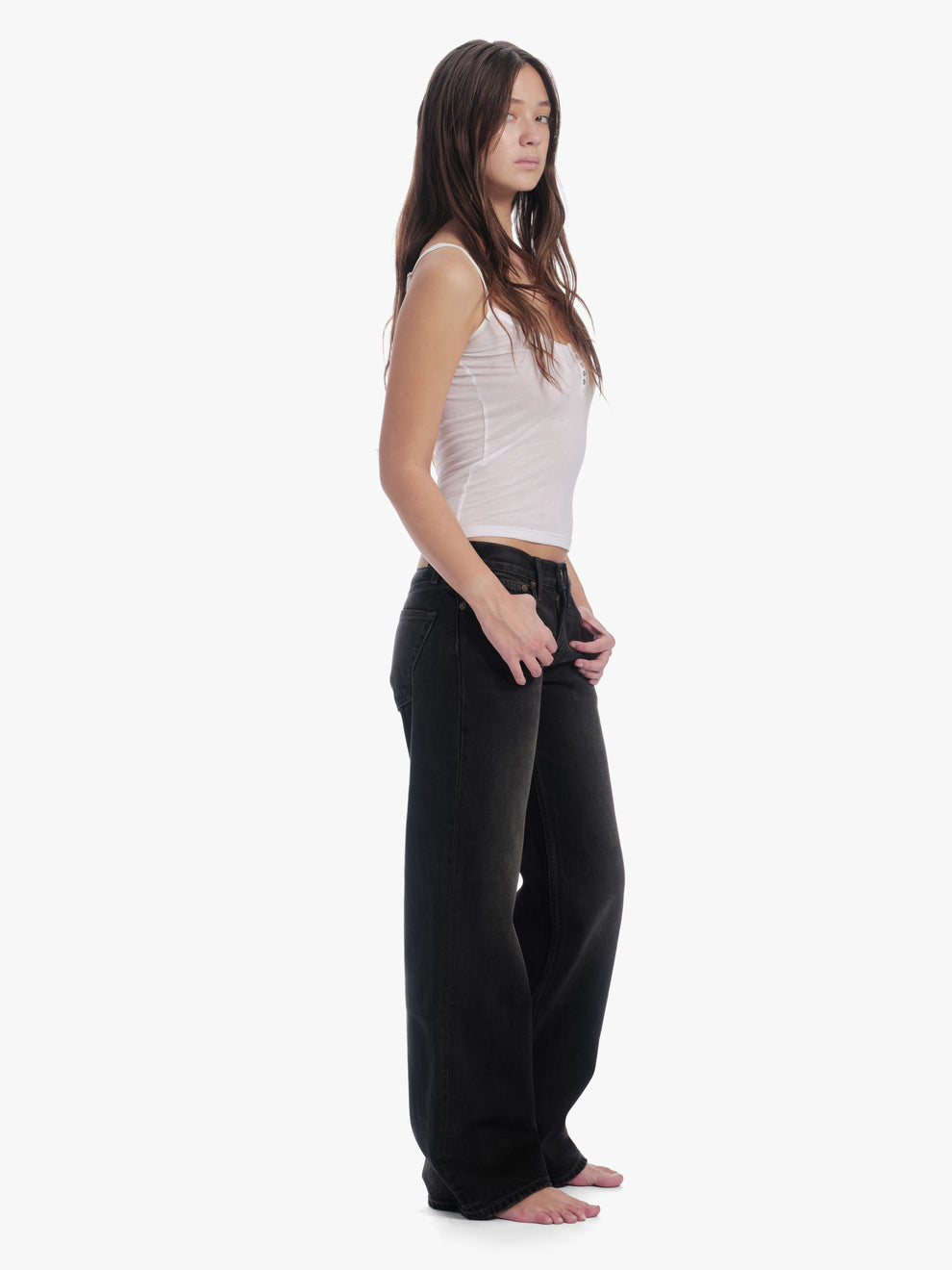 women's bootcut jean in washed black